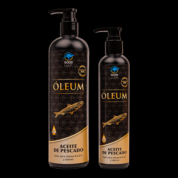 Aceite de sardina y salmón Good Luck para perros y gatos