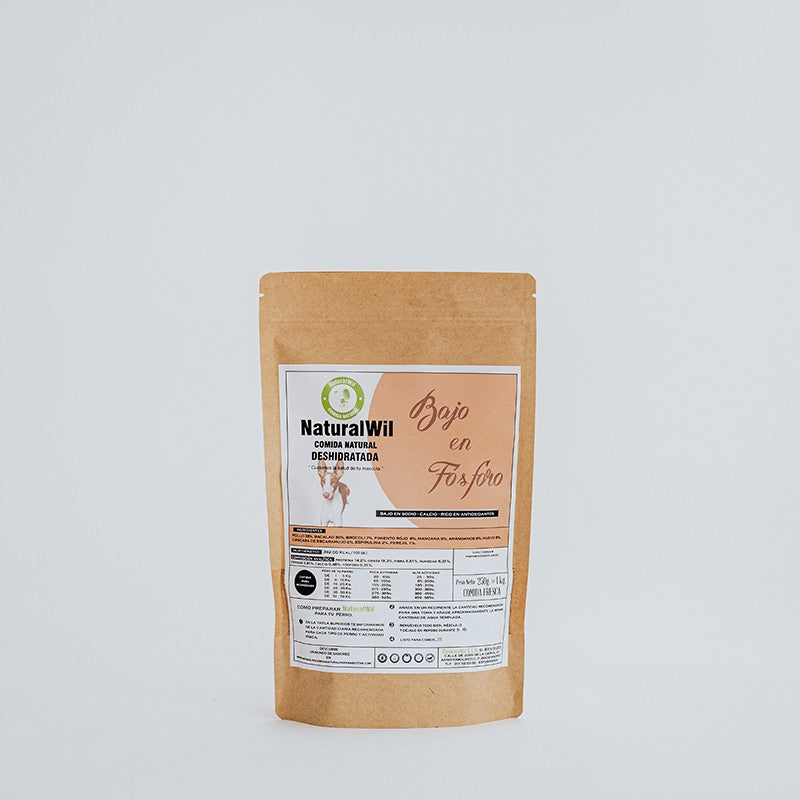 Comida natural para perros Bajo en Fósforo