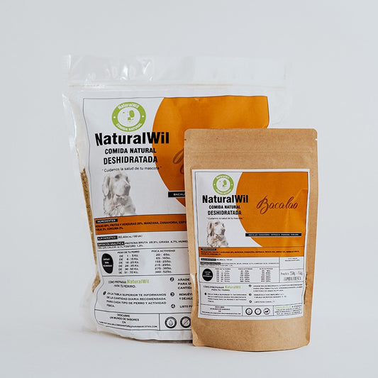 Comida natural para perros de Bacalao