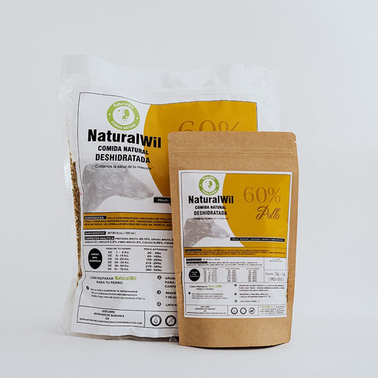 Comida natural para perros con 60% de Pollo