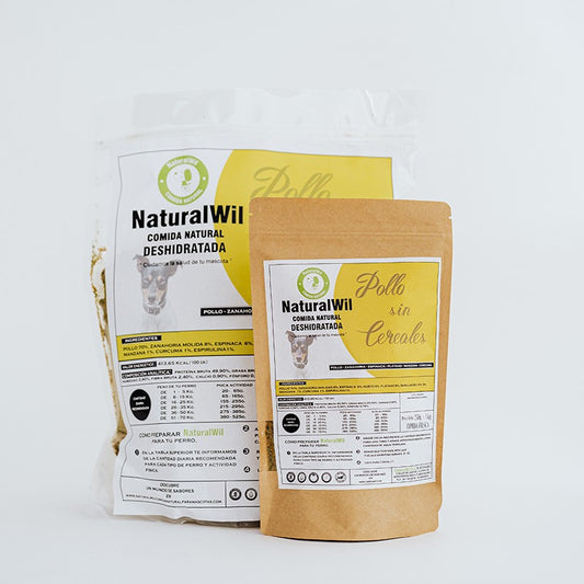 Comida natural para perros de Pollo SIN CEREALES