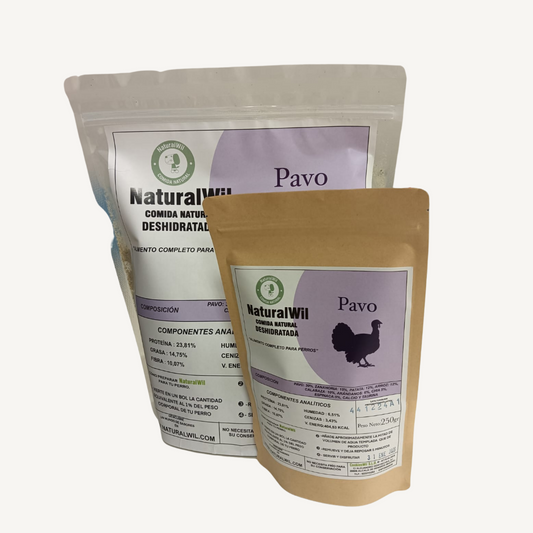 Comida natural para perros de Pavo