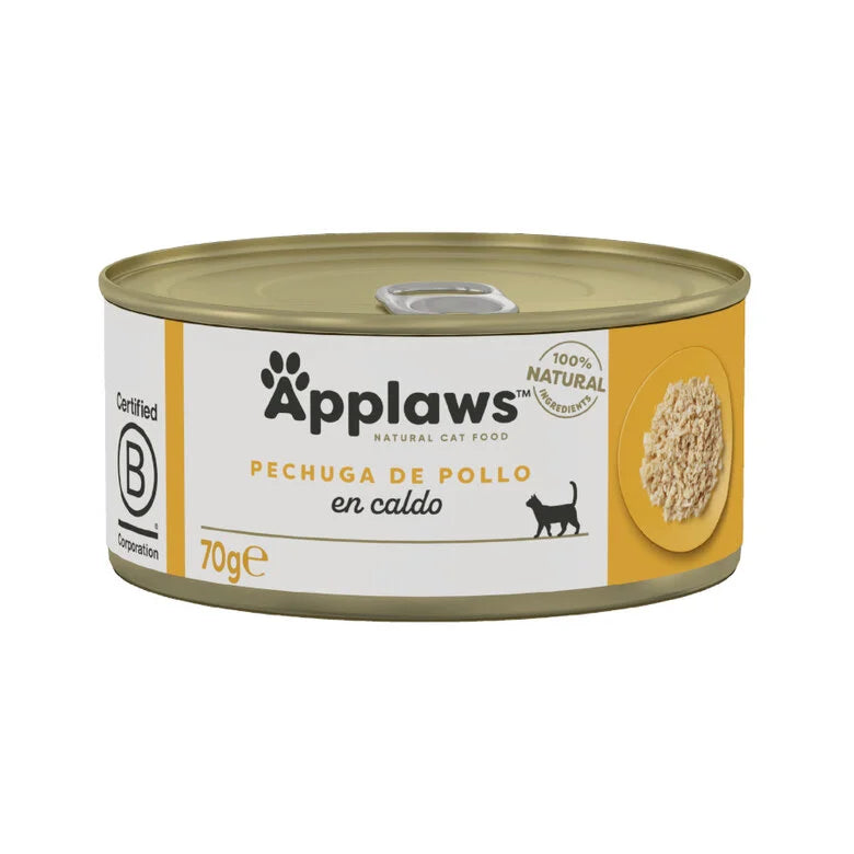 Applaws lata de comida húmeda de pechuga de pollo para gatos