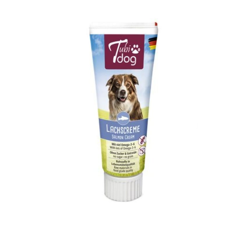 Crema de salmón Tubidog - snack para perros