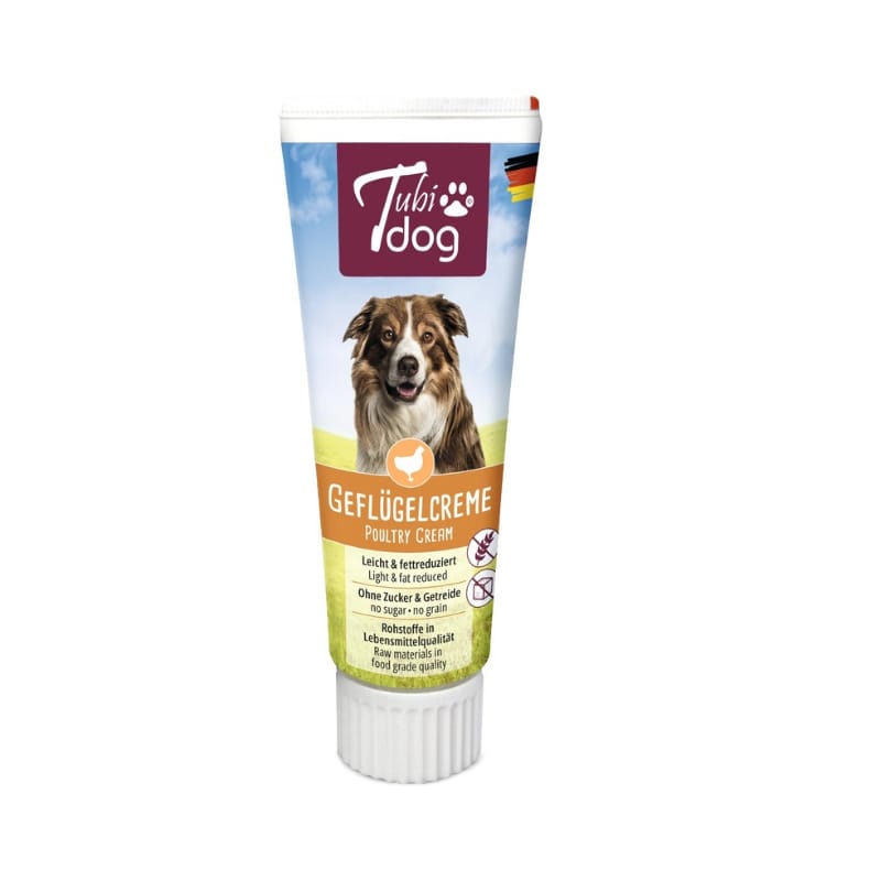 Crema de aves Tubidog - snack para perros