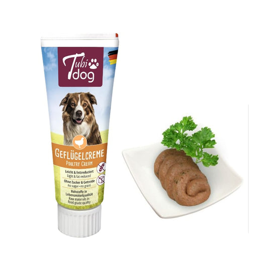 Crema de aves Tubidog - snack para perros