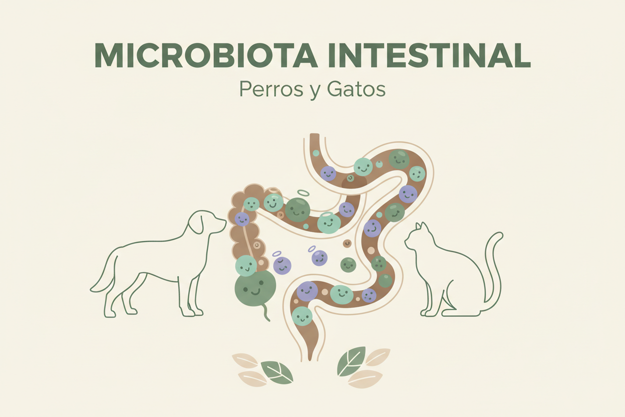 La microbiota intestinal en perros y gatos: por qué una buena alimentación lo cambia todo