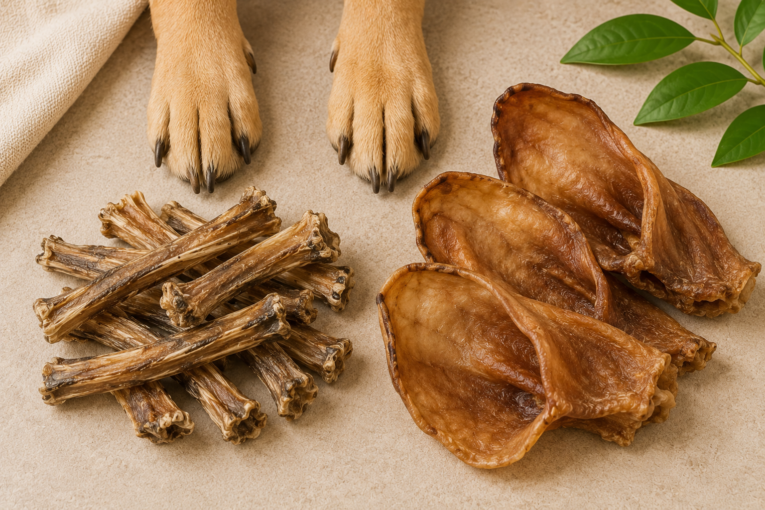 Snacks naturales para perros