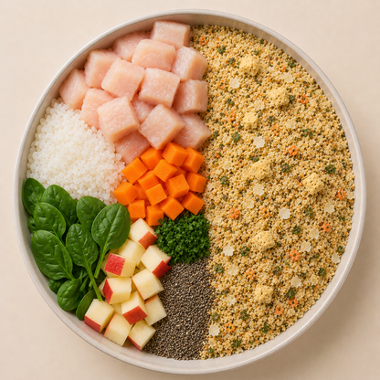 Comida natural para perros con 60% de Pollo
