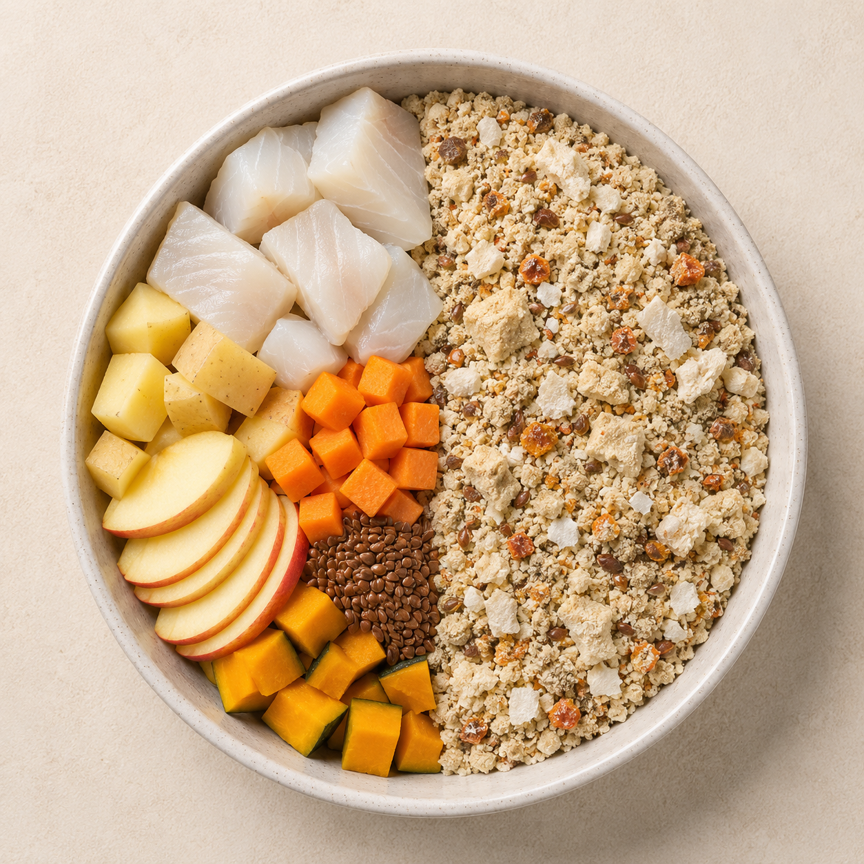 Comida natural para perros de Bacalao SIN CEREALES