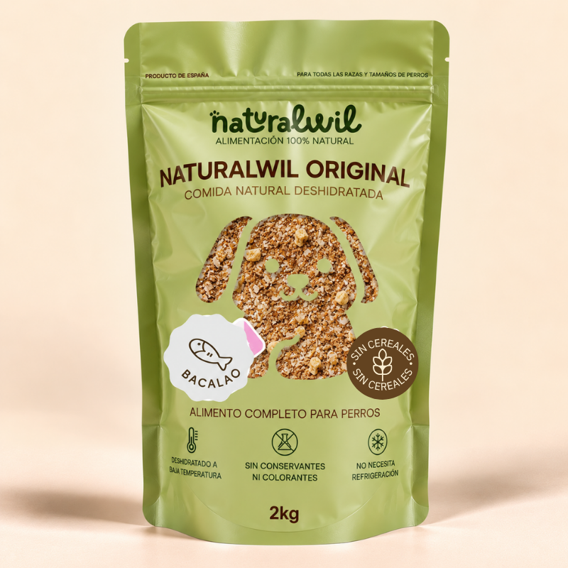 Comida natural para perros de Bacalao SIN CEREALES
