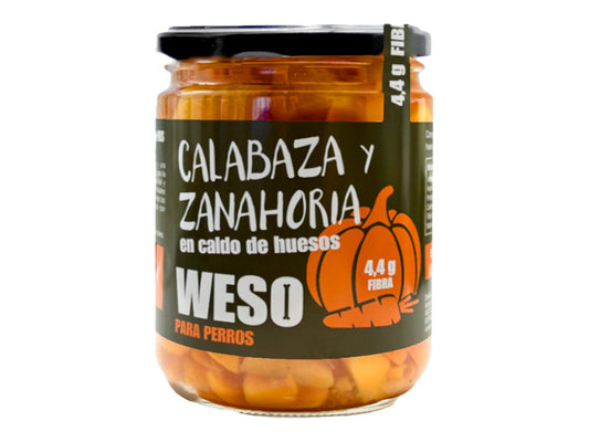 Weso Calabaza y zanahoria en caldo de huesos