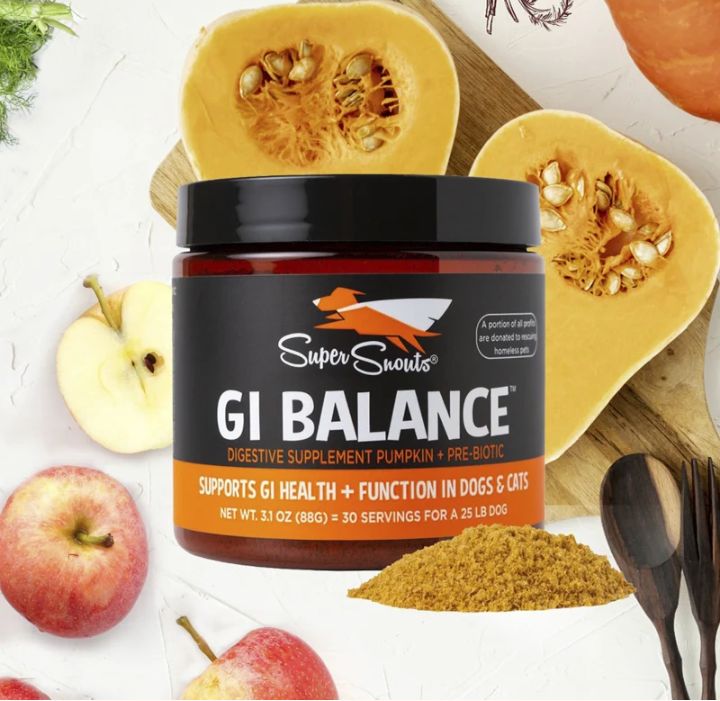 GI Balance Super Snouts - Suplemento Digestivo para perros y gatos