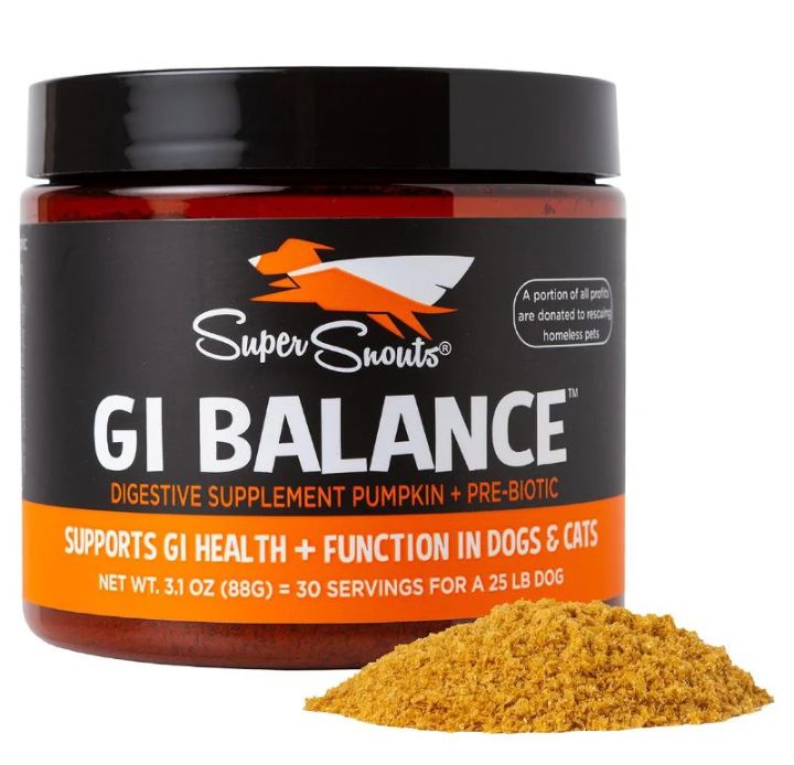 GI Balance Super Snouts - Suplemento Digestivo para perros y gatos