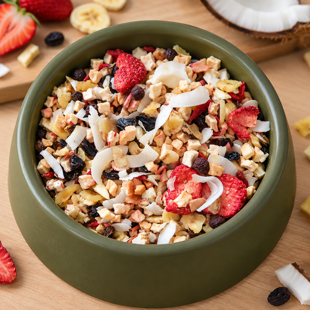 Comida natural mezcla de frutas