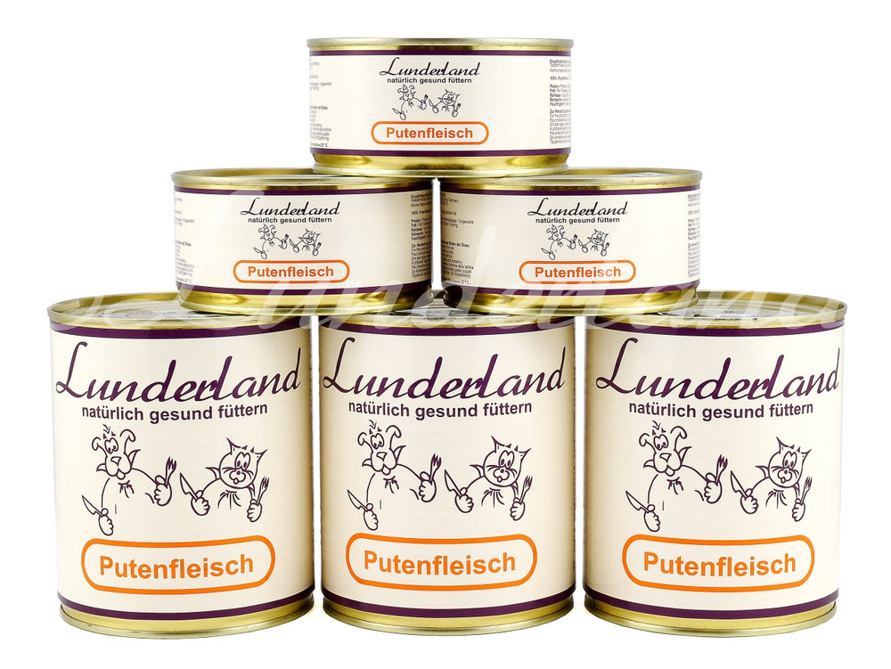 Carne de pavo Lunderland para perros y gatos