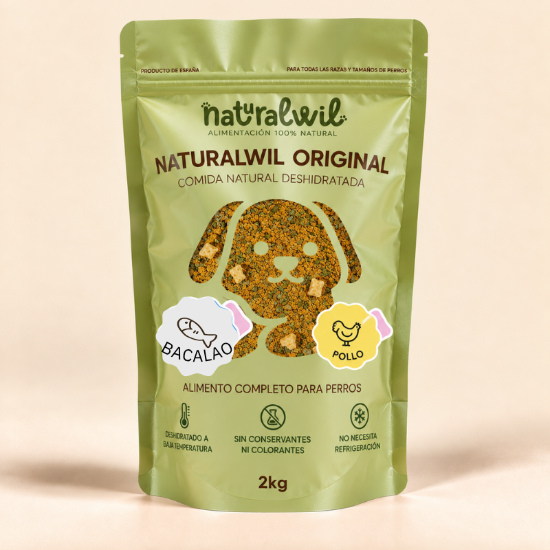 Comida natural para perros de Pollo y Bacalao SIN CEREALES
