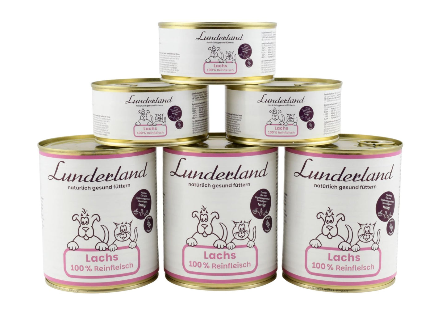Carne de salmón Lunderland para perros y gatos