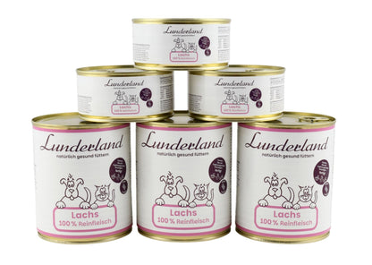 Carne de salmón Lunderland para perros y gatos