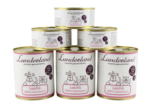 Carne de salmón Lunderland para perros y gatos