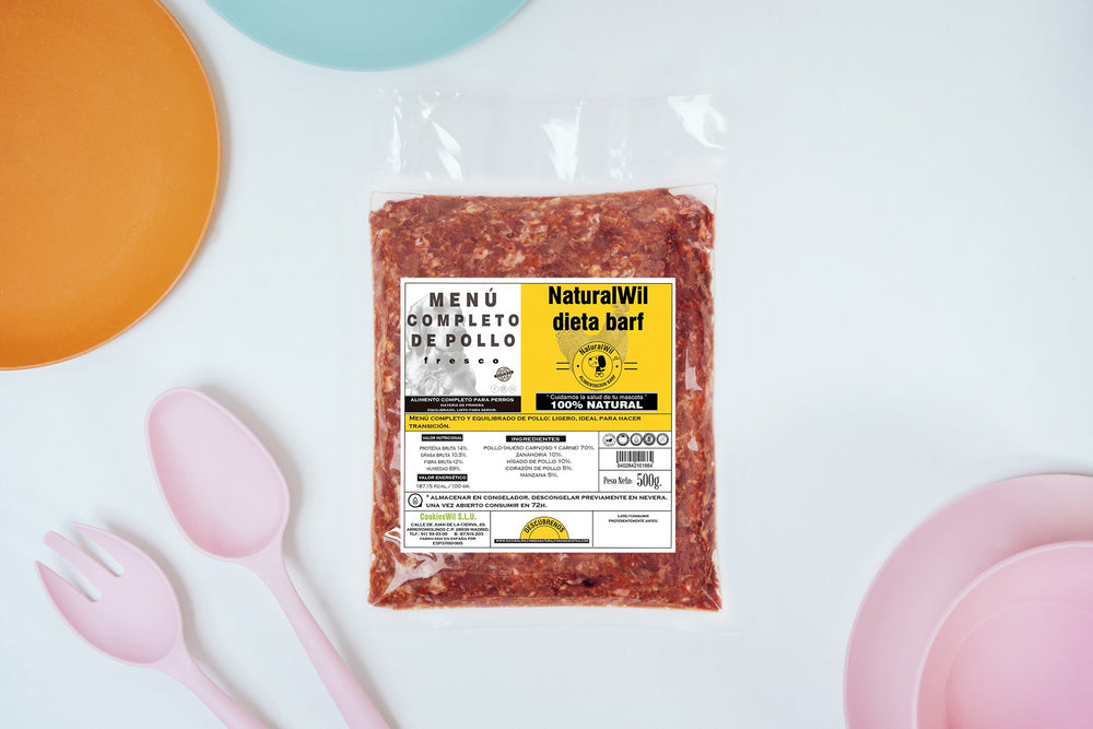 BARF menú de pollo