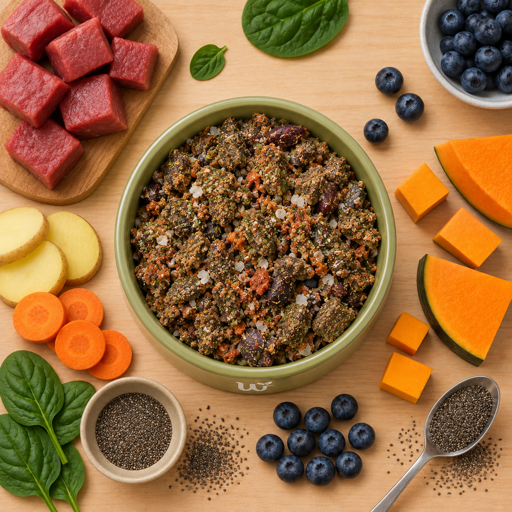 Comida natural para perros de Ternera en trocitos SIN CEREALES