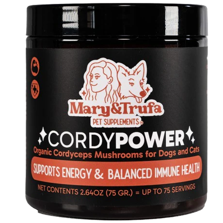 CordyPower Hongo Cordyceps Mary&Trufa - Suplemento para perros y gatos