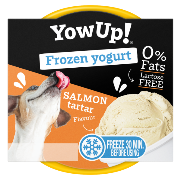 YowUp yogurt helado de salmón tartar para perros y gatos