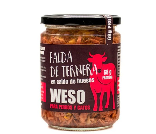 Weso falda de ternera y caldo natural de hueso de ternera