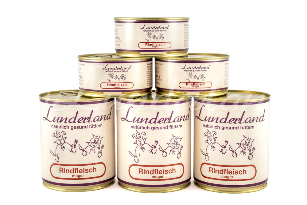 Carne magra de ternera Lunderland para perros y gatos