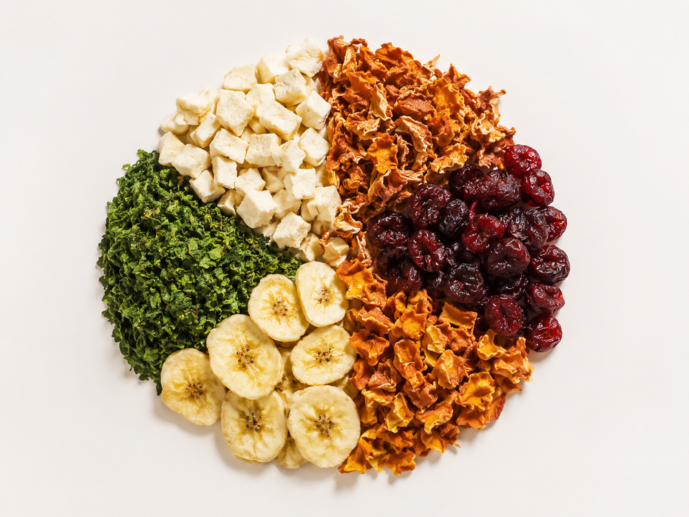 Mix de Frutas y Verduras deshidratadas para perros y gatos
