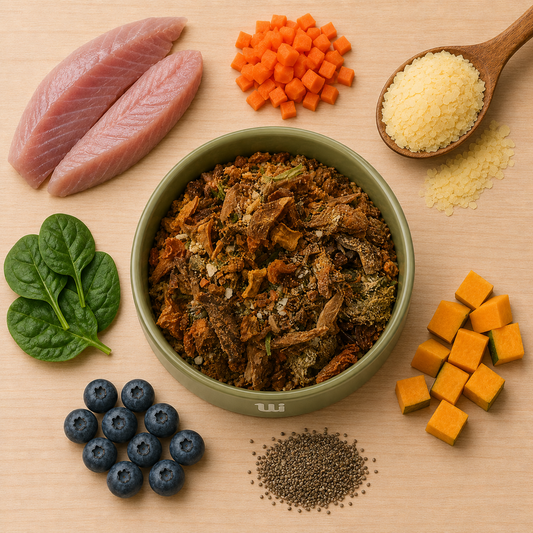 Comida natural para perros de Pescado Azul Omega SIN CEREALES