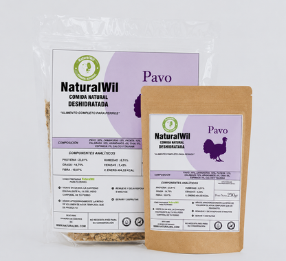 Comida natural para perros de Pavo