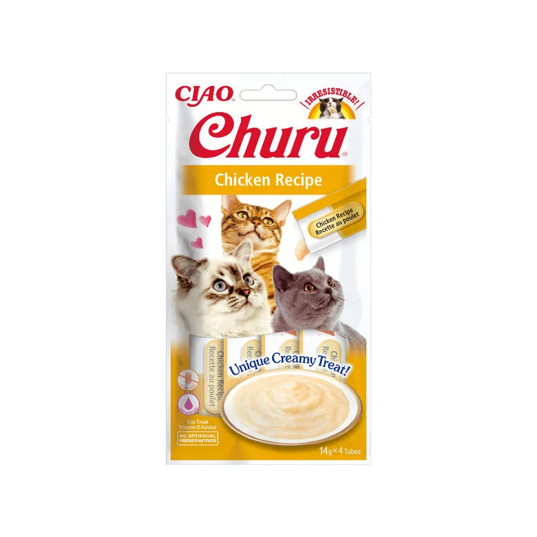 Inaba Churu snack cremoso de pollo para gatos