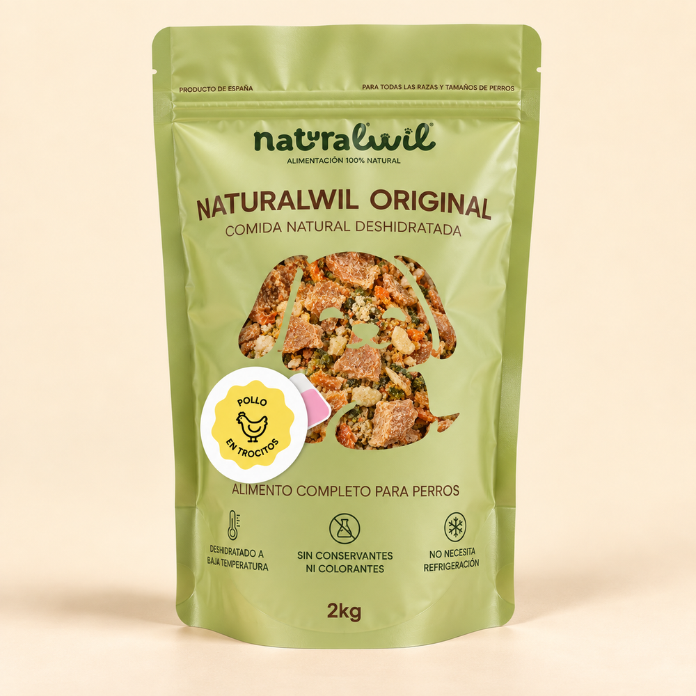 Comida natural para perros de Pollo en trocitos