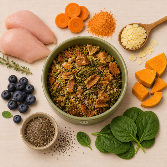 Comida natural para perros de Pollo en trocitos SIN CEREALES