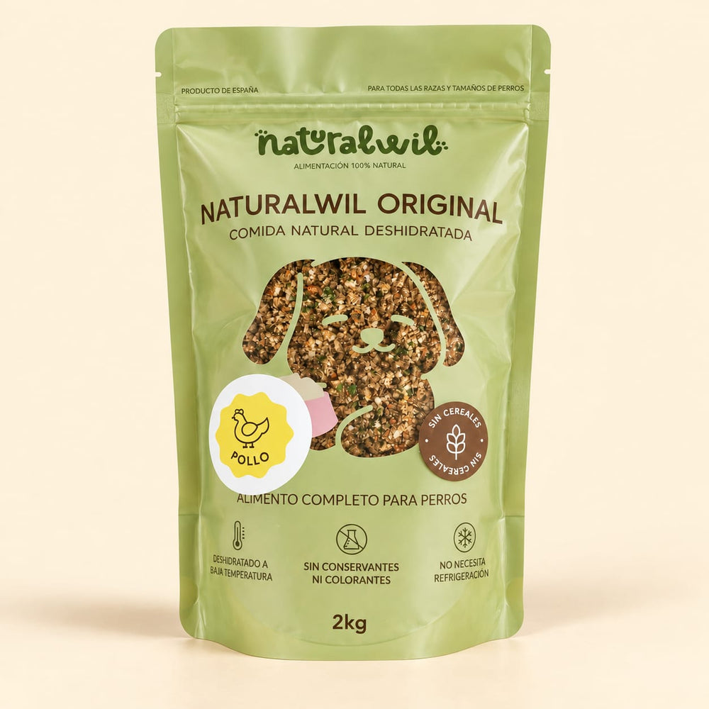Comida natural para perros de Pollo en trocitos SIN CEREALES