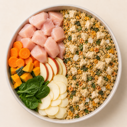 Comida natural para perros de Pollo SIN CEREALES