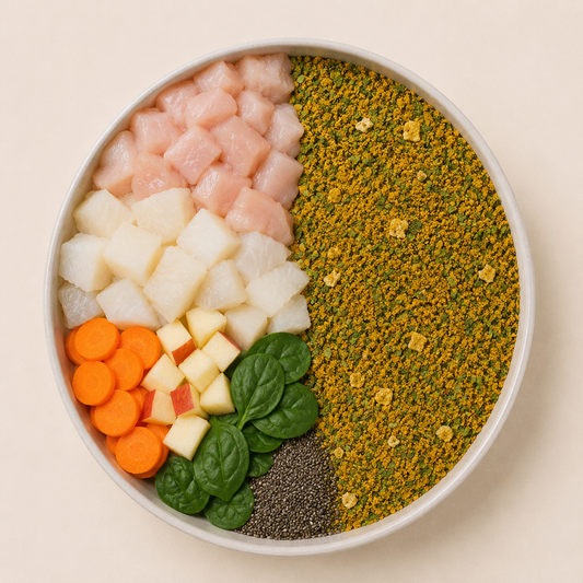 Comida natural para gatos de Pollo y Bacalao SIN CEREALES