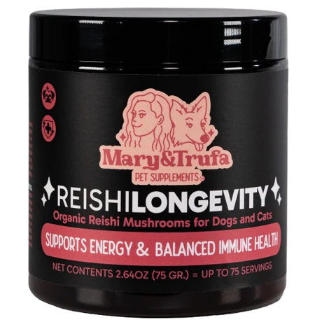 Reishi Longevity Mary&Trufa - Suplemento para perros y gatos