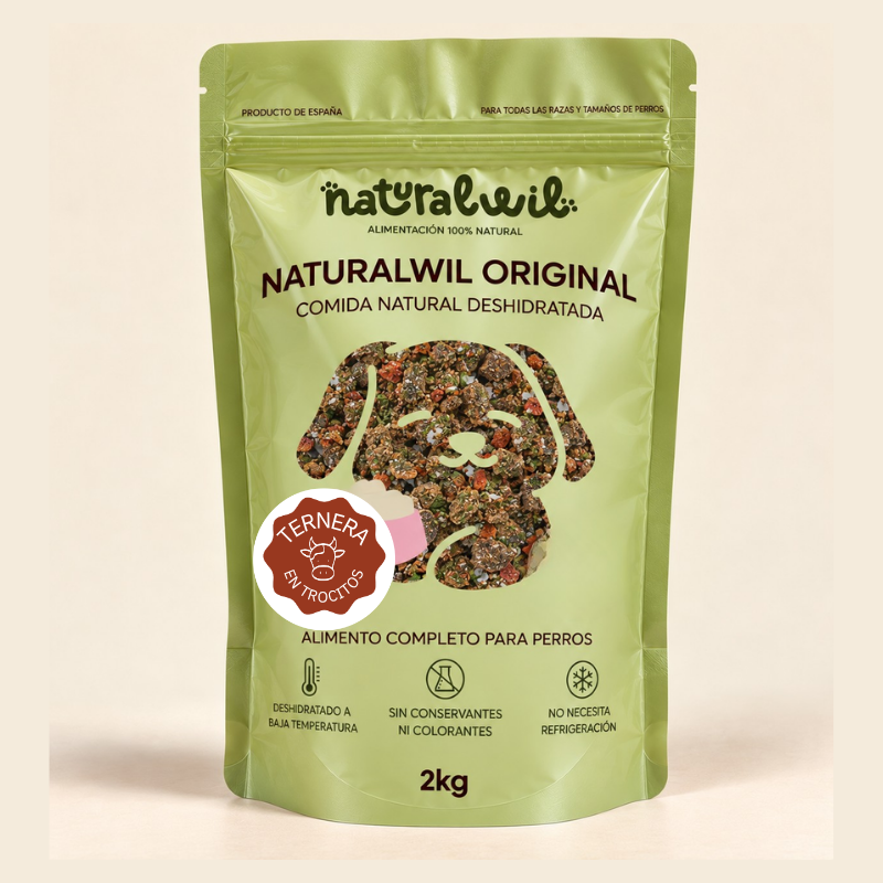 Comida natural para perros de Ternera en trocitos
