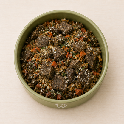 Comida natural para perros de Ternera en trocitos