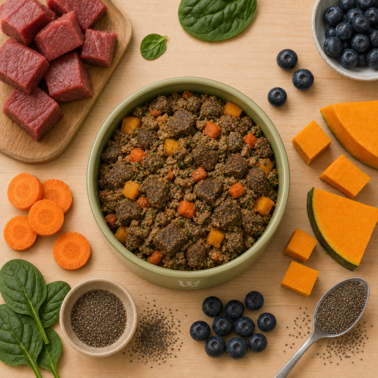 Comida natural para perros de Ternera en trocitos SIN CEREALES