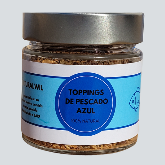 Toppings de pescado azul